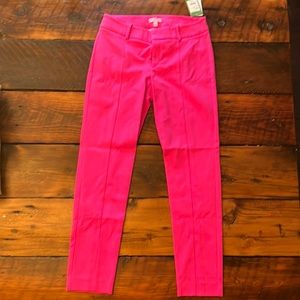 Lilly Pulitzer Chantal Stretch Dinner Pant in Raz Berry size 8